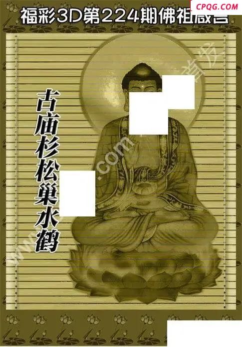 佛祖真言2025224期3D图谜