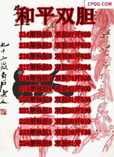 和平双胆2025224期3d图谜（原创）