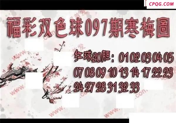 福彩双色球2025年097期寒梅图谜