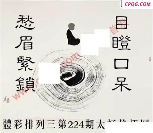 体彩P32025年224期 太极静悟图
