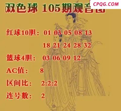 福彩双色球2025年105期观音图谜