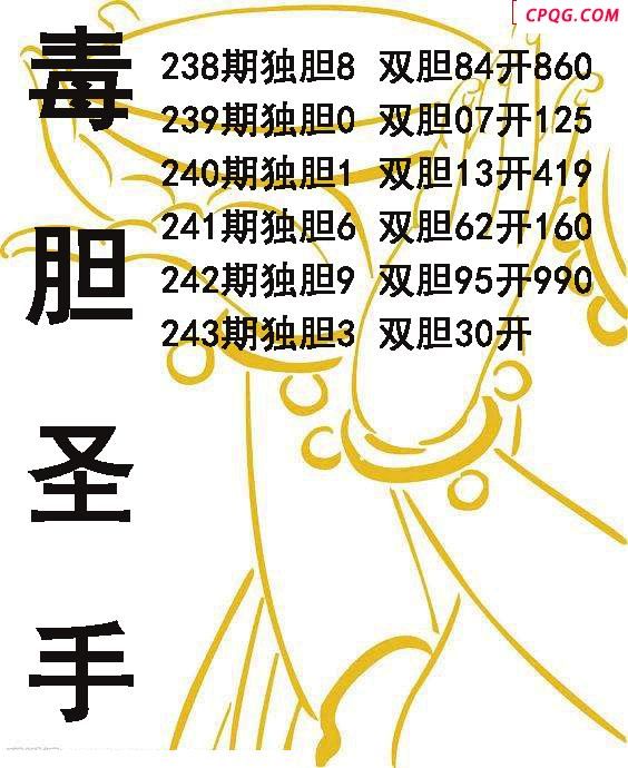 毒胆sheng手2025243期3d图谜（原创）
