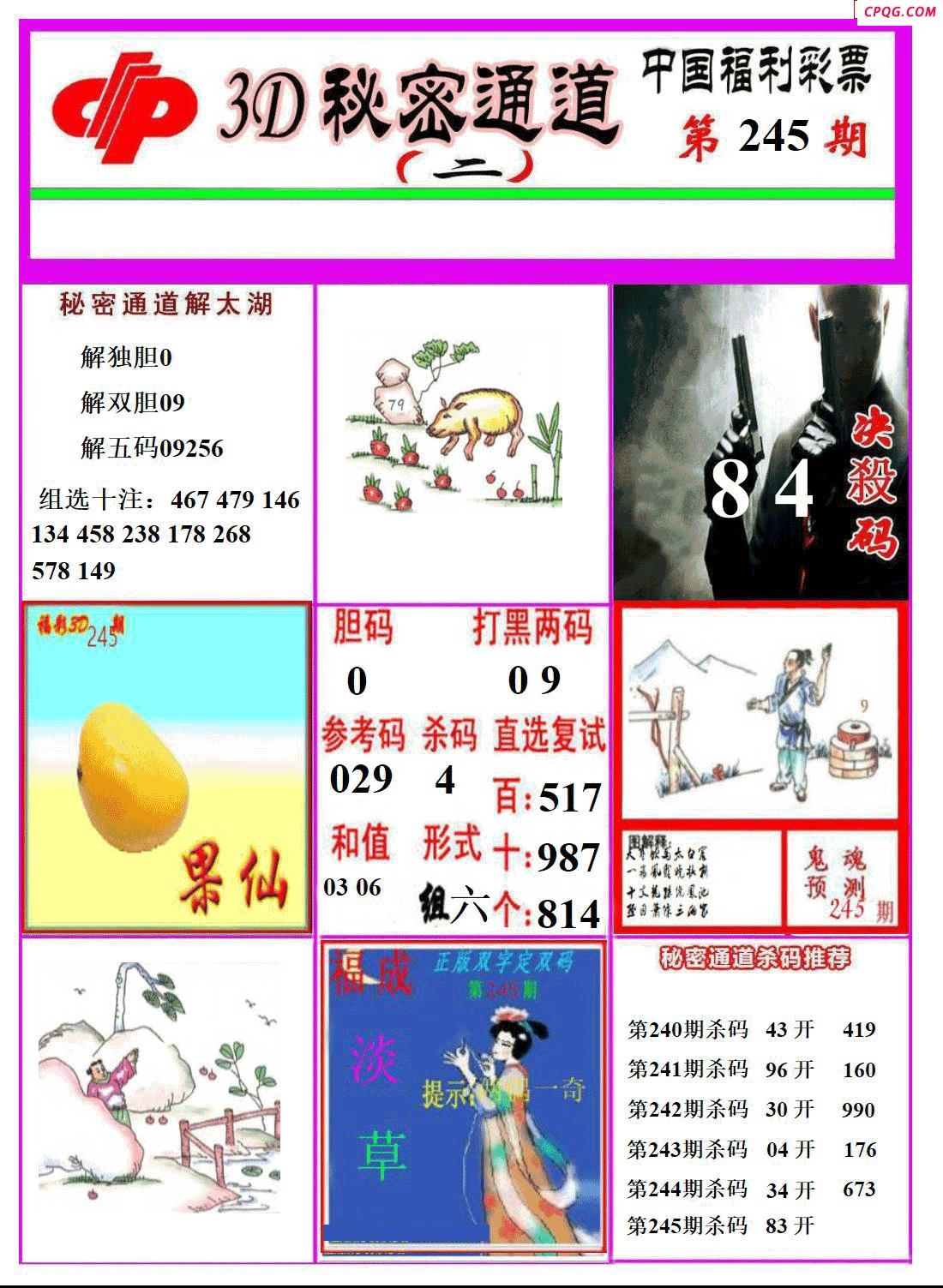 秘密通道2025245期3d图谜