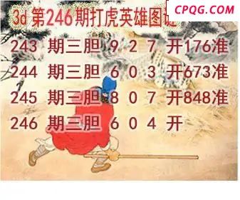 打虎英雄图2025246期3d图谜