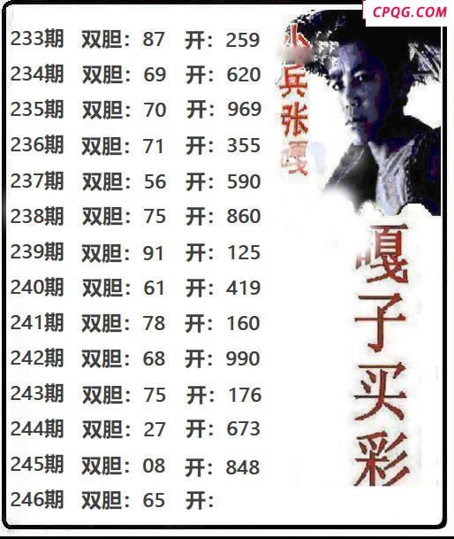 嘎子买彩2025246期3d图谜