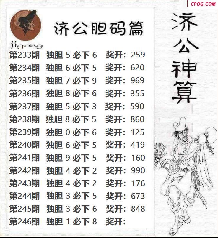 济公神算2025246期3d图谜