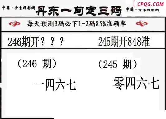 丹东一句定三码2025246期3d图谜（特准版）