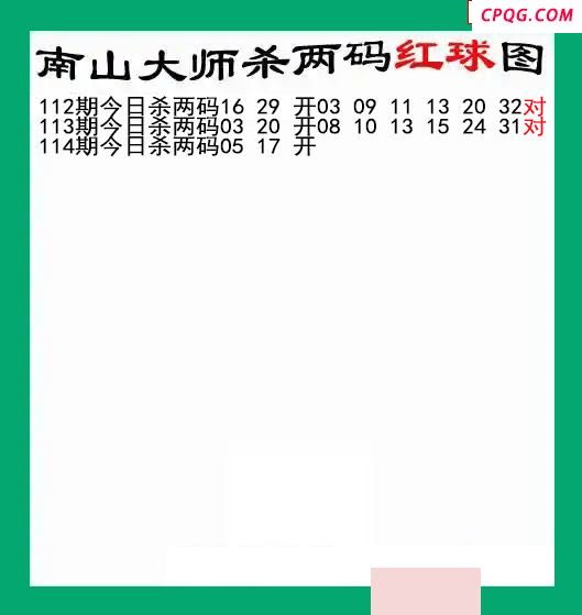 南山大师杀两红114期双色球图谜