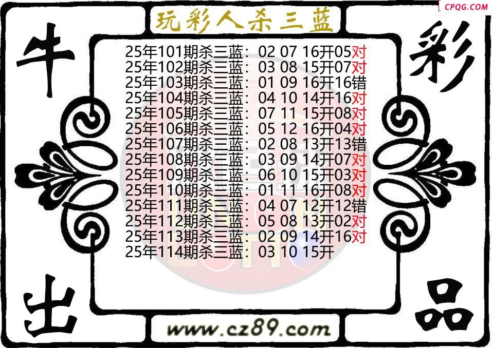双色球114期玩彩人杀三蓝图谜