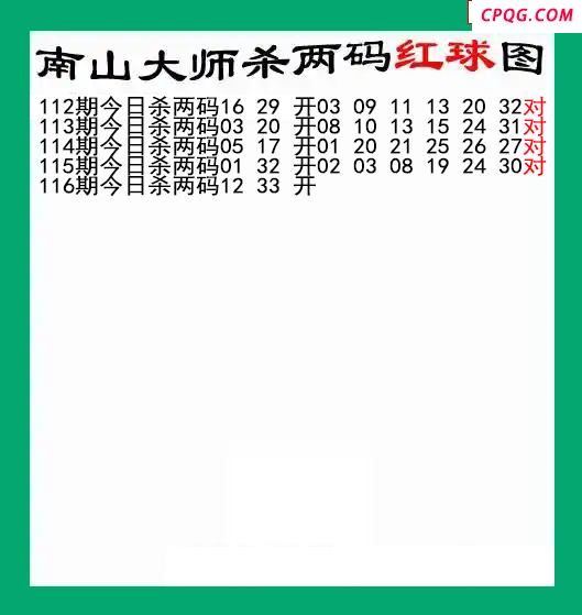 南山大师杀两红116期双色球图谜
