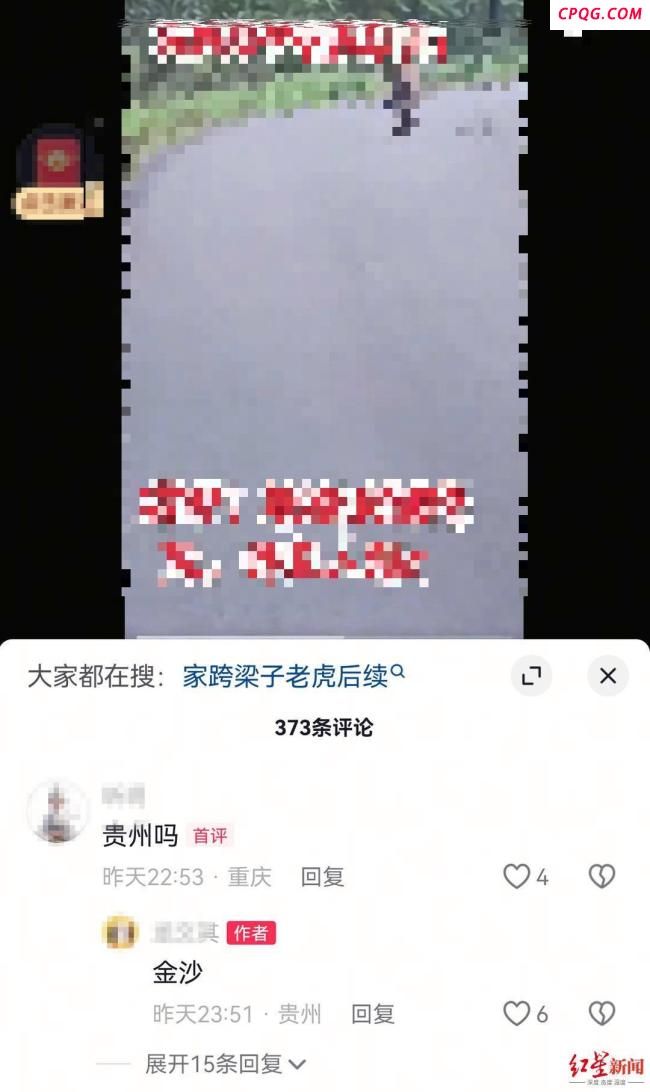 贵州金沙路边有老虎出没系谣言