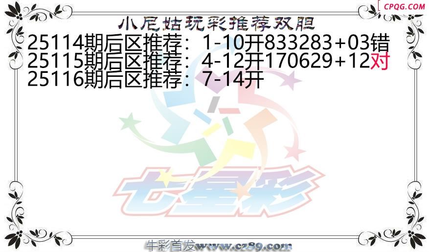七星彩2025116期小尼姑玩彩双胆图谜