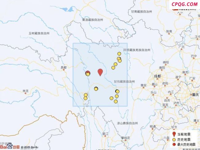 四川甘孜州新龙县发生5.4级地震 震源深度10千米