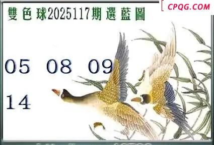 天吉鸟语断蓝25年117期双色球系列图