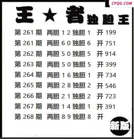 王者独胆20252683d图谜