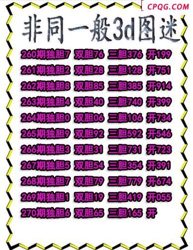 非同一般送胆20252703d图谜（原创）